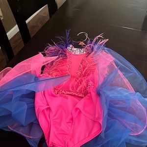 Hot pink dance costume
